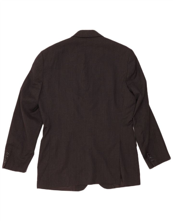 Tommy Hilfiger Chaqueta tipo blazer de 2 botones para hombre UK 40 Large Grey Wool Classic