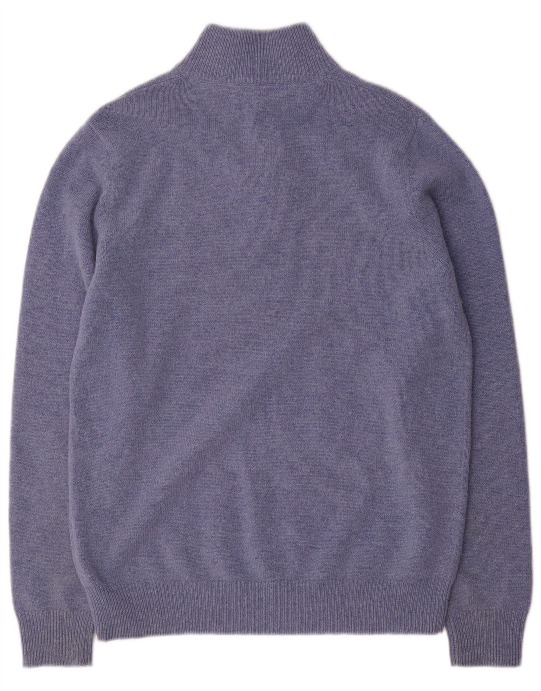 Crew Clothing - Jersey con cuello y botones para hombre, lana azul medio