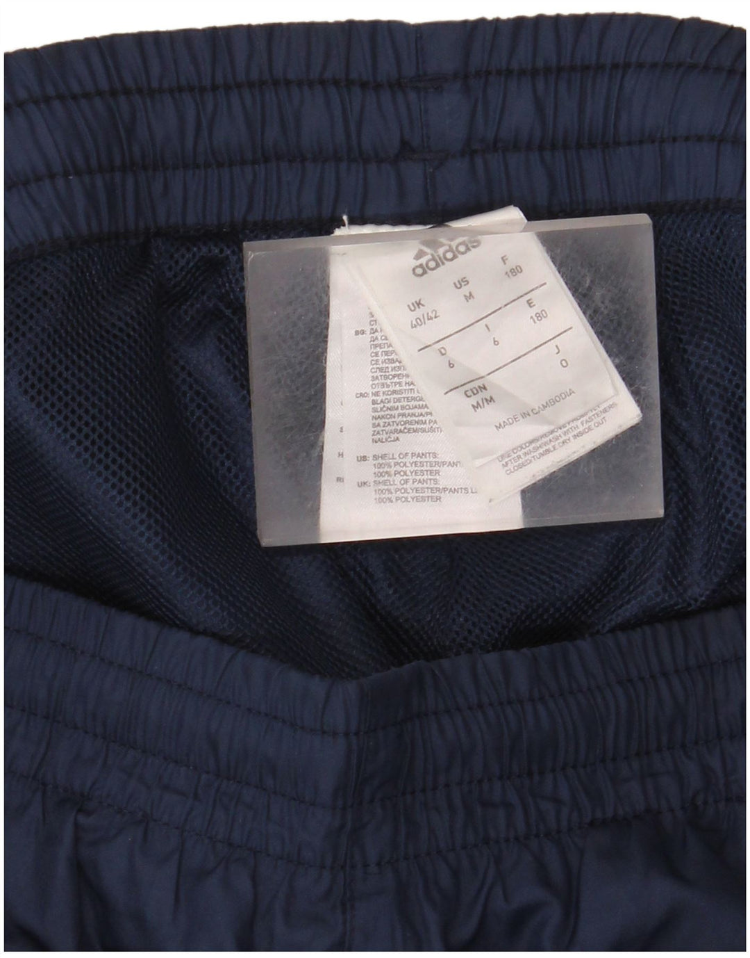 Adidas Pantalones de Chándal para Hombre UK 40/42 Medium Azul Marino Poliéster