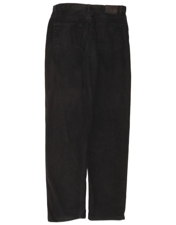 CALVIN KLEIN Vaqueros rectos de ajuste fácil para hombre W32 L32 Algodón negro