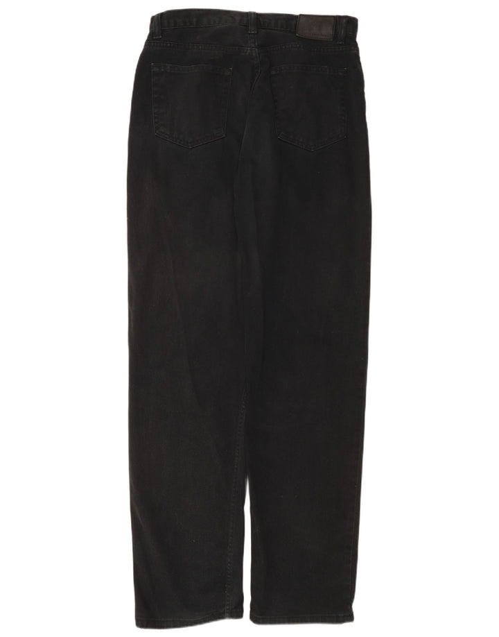 CALVIN KLEIN Vaqueros rectos de ajuste fácil para hombre W32 L32 Algodón negro