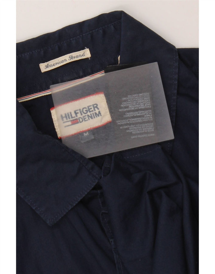 Camisa Tommy Hilfiger Hombre Manga Corta Algodón Azul Marino Mediano