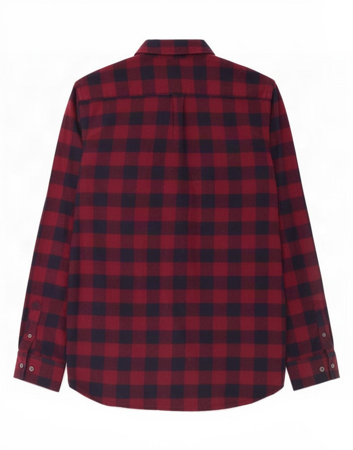 Camisa de franela para hombre de French Connection, tamaño grande, a cuadros rojos