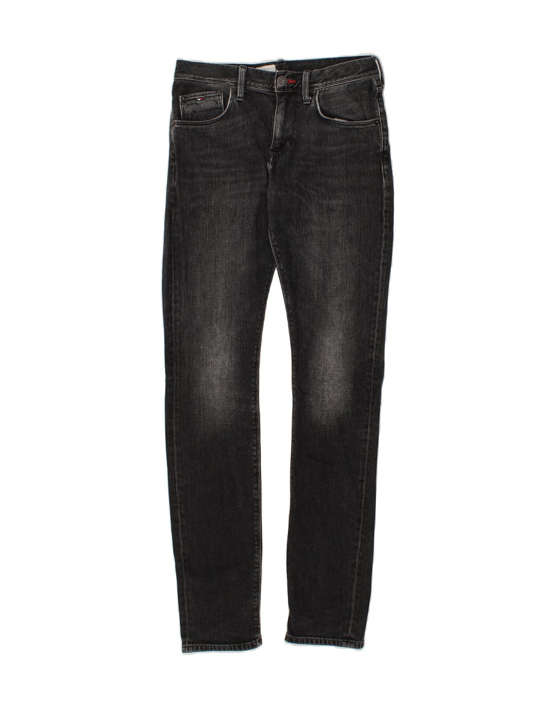 TOMMY HILFIGER Womens Slim Jeans W£0 L34 Grey Cotton Vintage Tommy Hilfiger and Second-Hand Tommy Hilfiger from Messina Hembry 