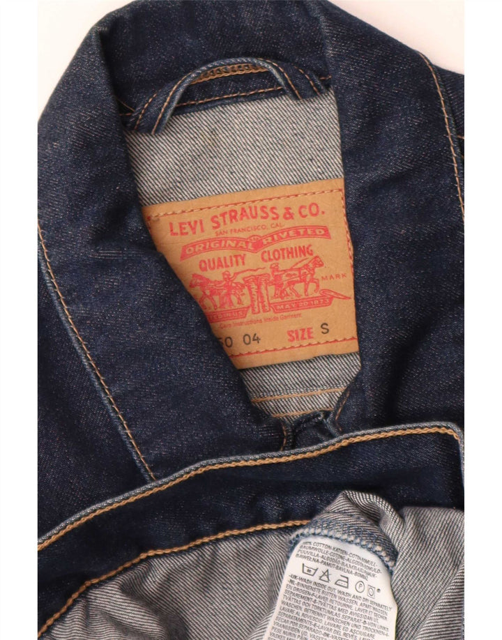 Levi's Chaqueta vaquera para hombre UK 36 Small Azul marino Algodón