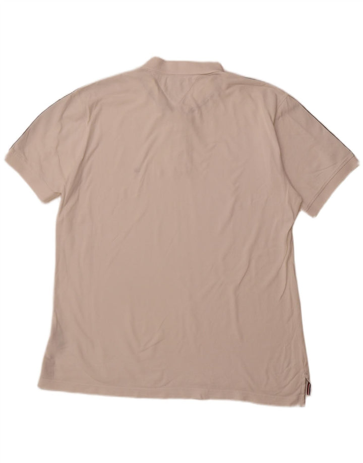 TOMMY HILFIGER Polo de corte regular para hombre 2XL Algodón color block blanco