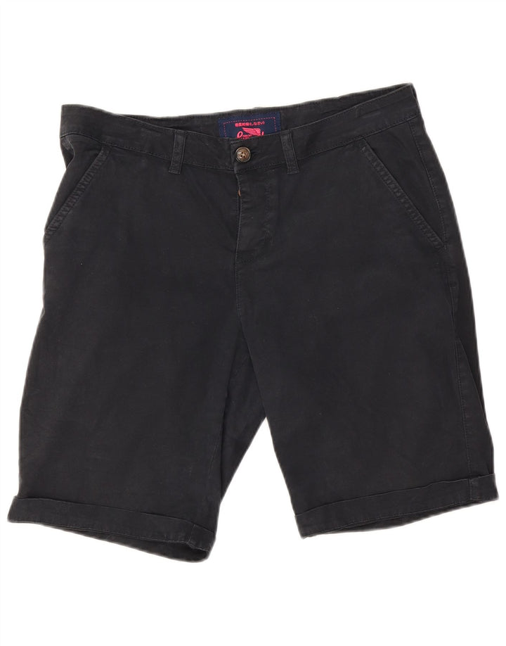 Pantalones cortos chinos Superdry para mujer Medium W30 Azul marino Algodón