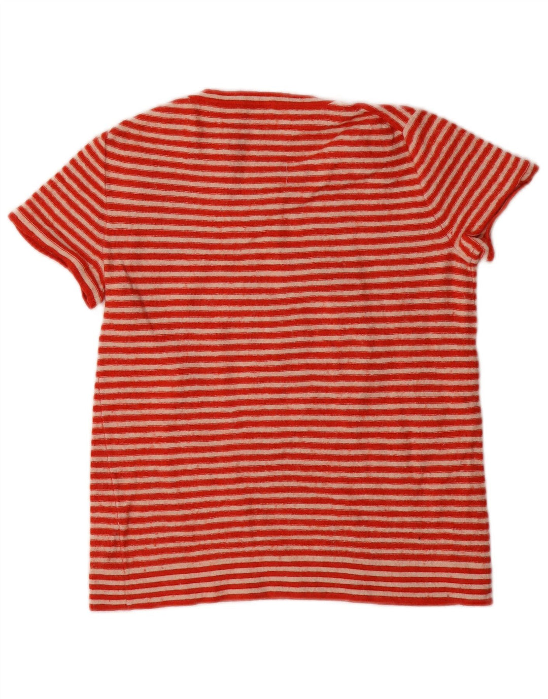 J. CREW Suéter tipo jersey con cuello barco para mujer UK 6 XS Naranja Rayas