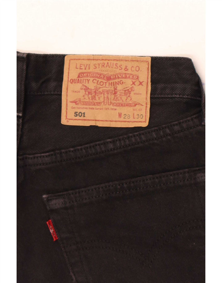 Levi's Mujer 501 Shorts De Mezclilla W28 Medium Black