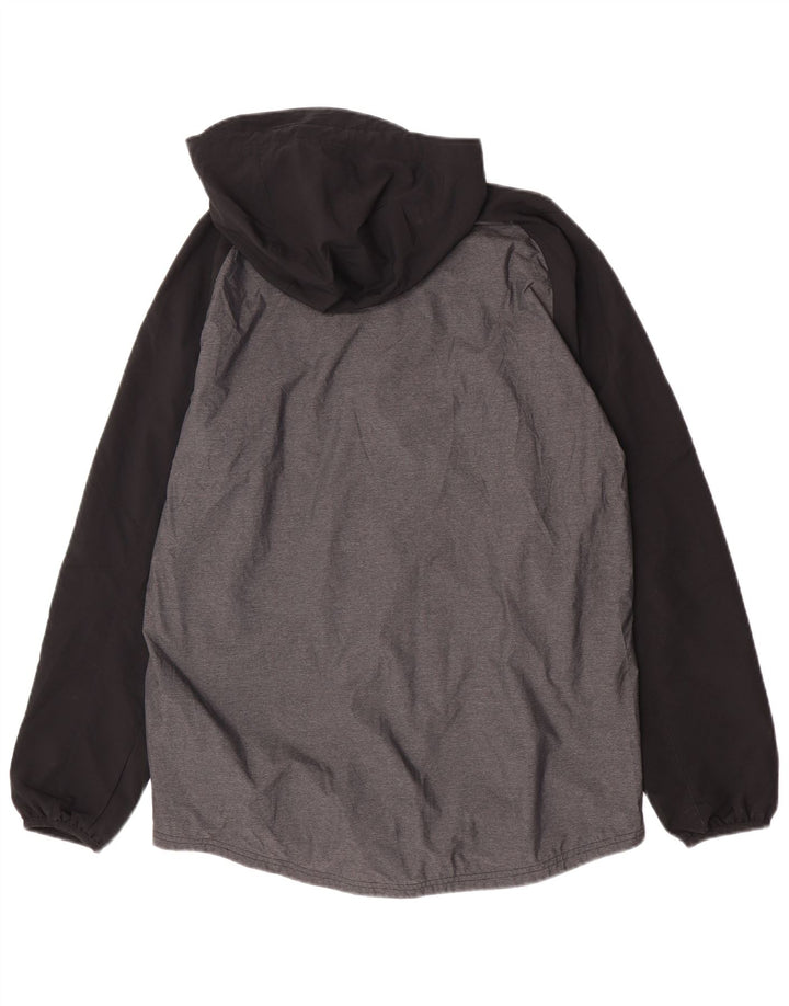 Adidas Mens Redhawk Graphic Rain Jacket UK 38 Gris Medio Colorblock