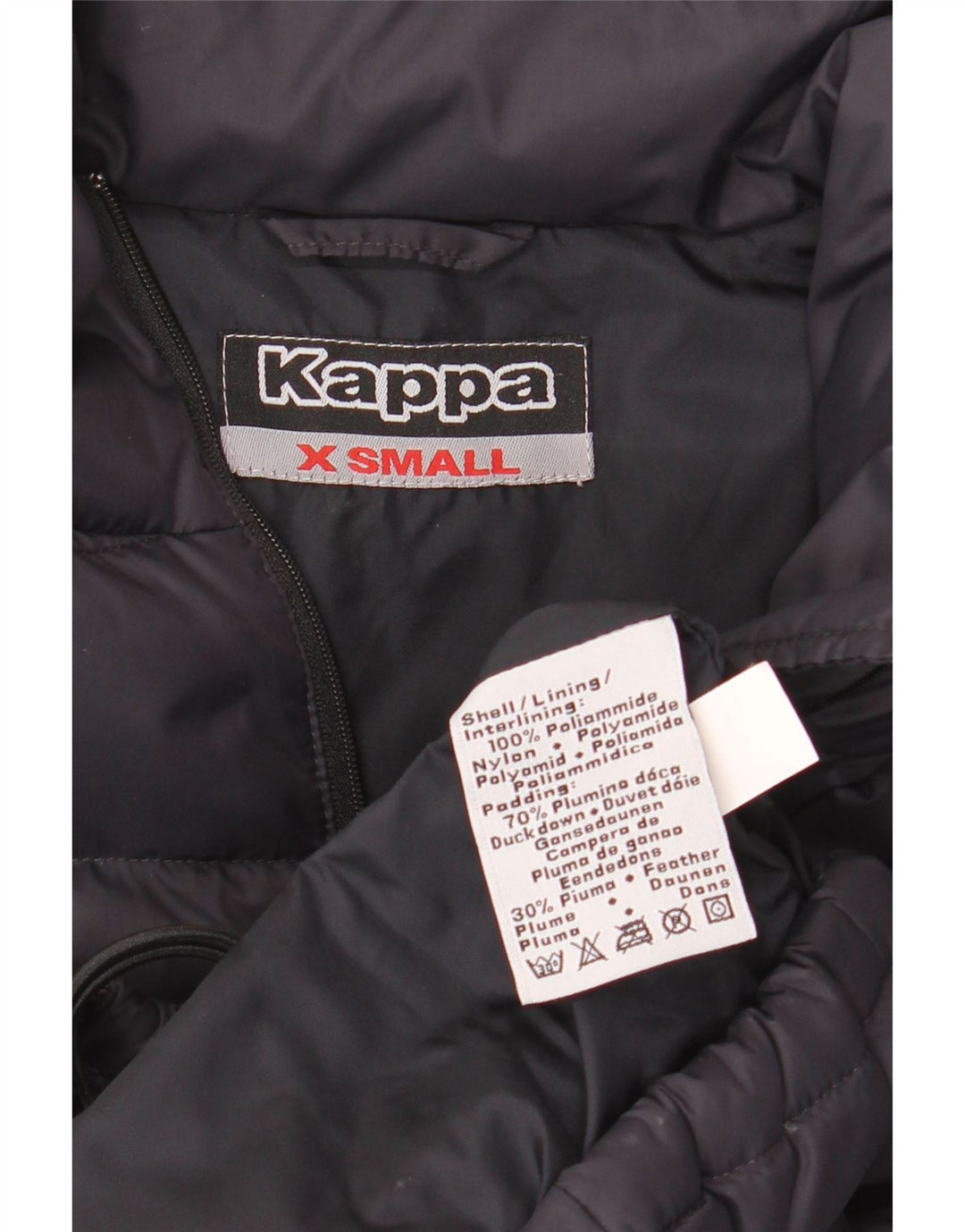 KAPPA Chaleco acolchado extragrande para mujer UK 6 XS Poliamida azul marino