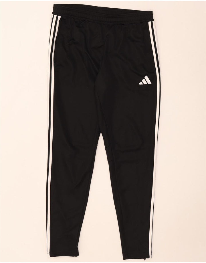 Adidas - Pantalones de chándal ajustados para hombre, talla grande, poliéster negro