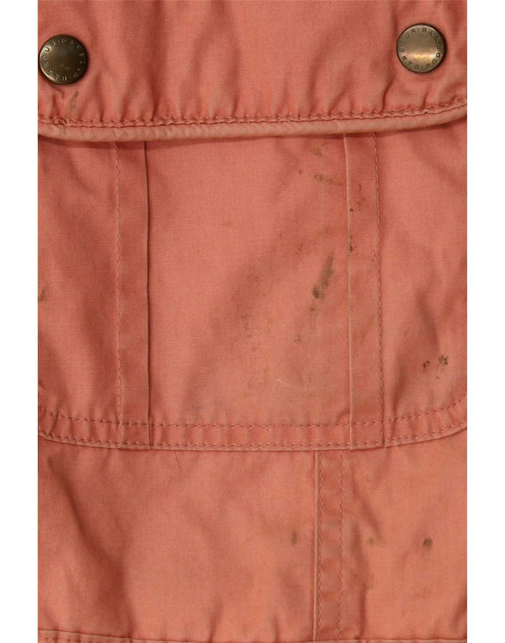 Barbour Chaqueta de algodón encerado para mujer Reino Unido 42 Rosa mediano