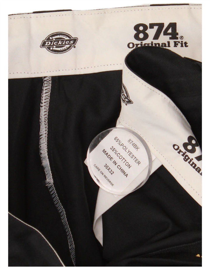 DICKIES Pantalón chino recto 874 de corte original para hombre W36 L32 Negro