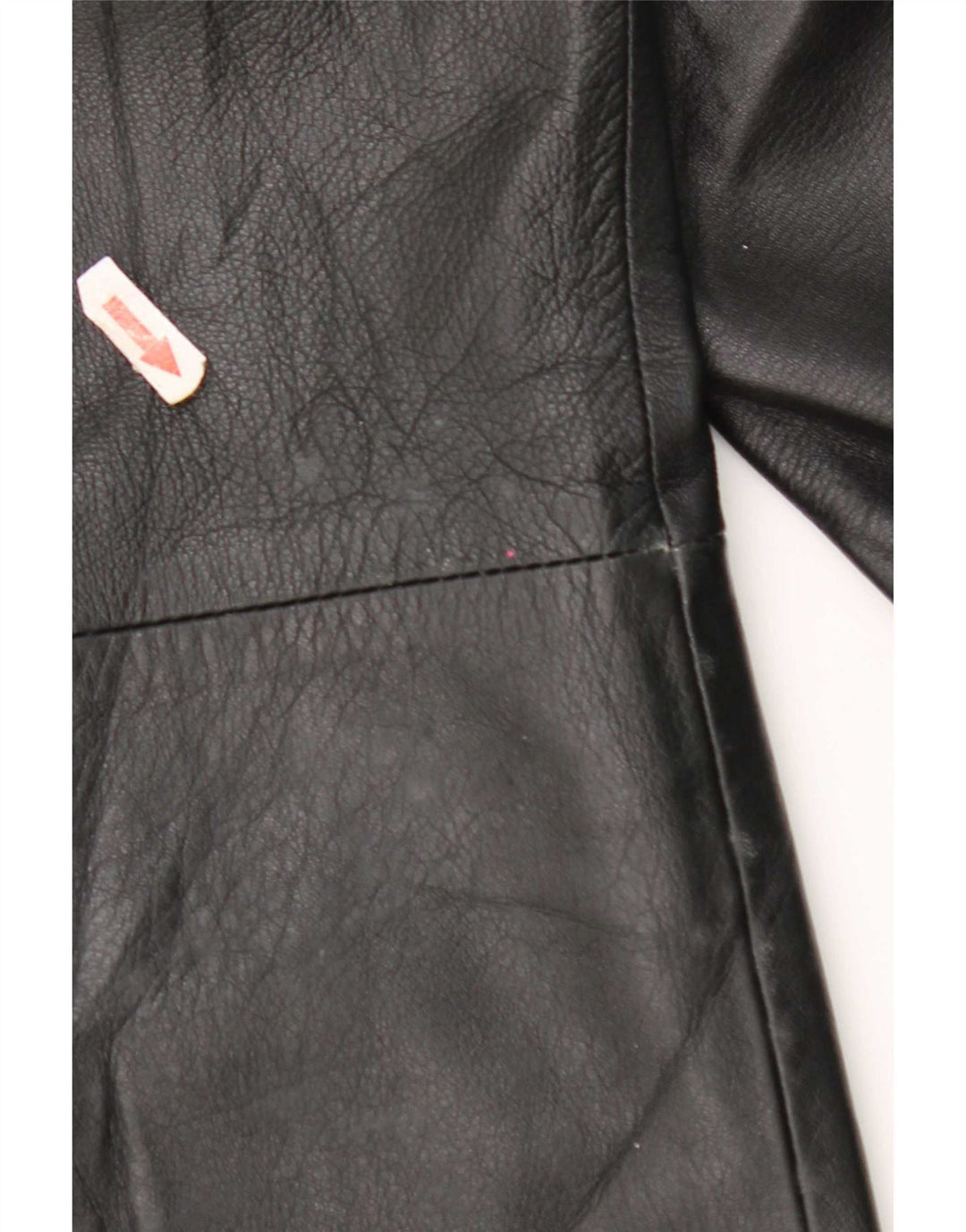 Chaqueta de cuero vintage para hombre IT 52 XL Negro