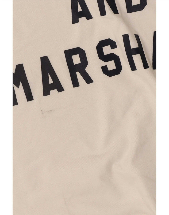 Franklin & Marshall - Camiseta gráfica para hombre, algodón blanco mediano