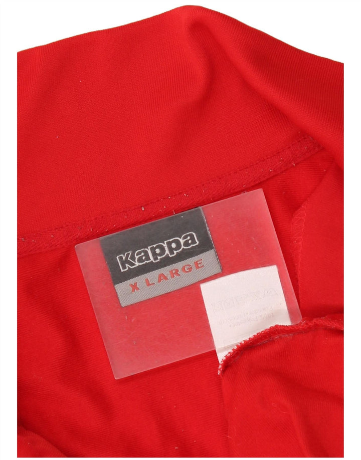 Kappa Hombre Graphic Chándal Top Chaqueta XL Poliéster Rojo