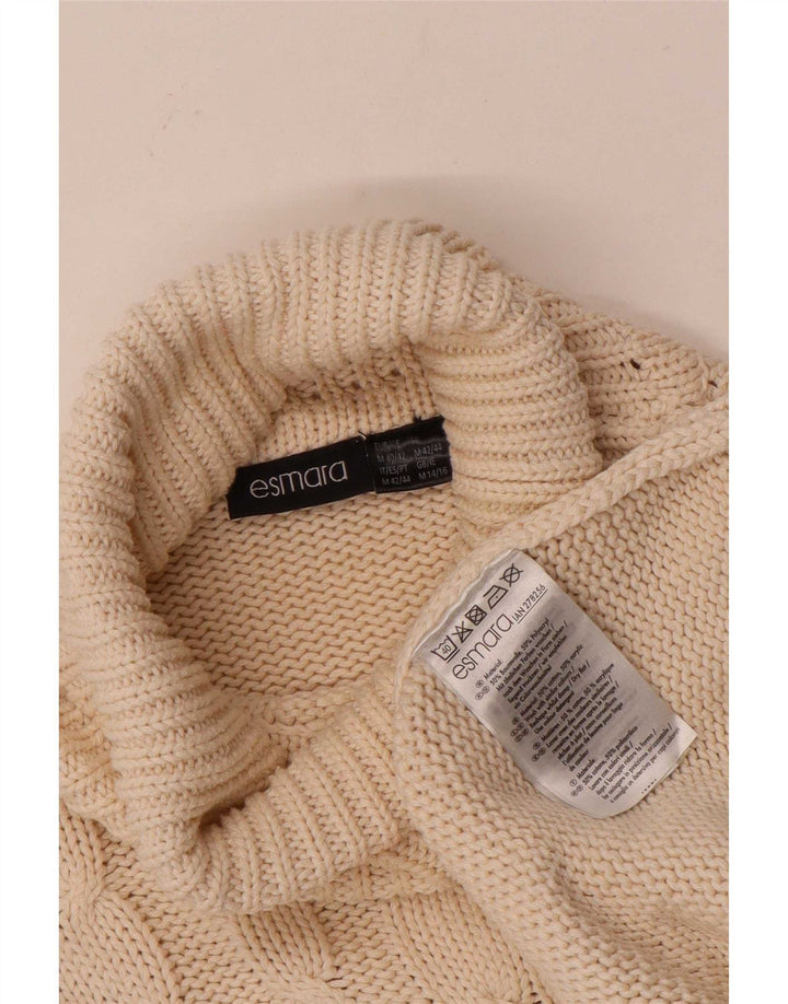 Esmara Suéter tipo jersey con cuello vuelto para mujer UK 14/16 Medium Off White