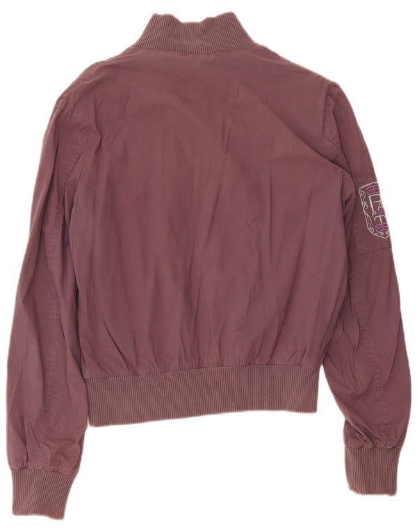 Papeete Chaqueta utilitaria para mujer UK 42 Algodón burdeos mediano