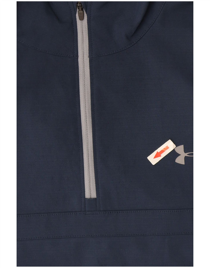 Under Armour Hombre Jersey Chándal Top Chaqueta Grande Poliéster Azul Marino