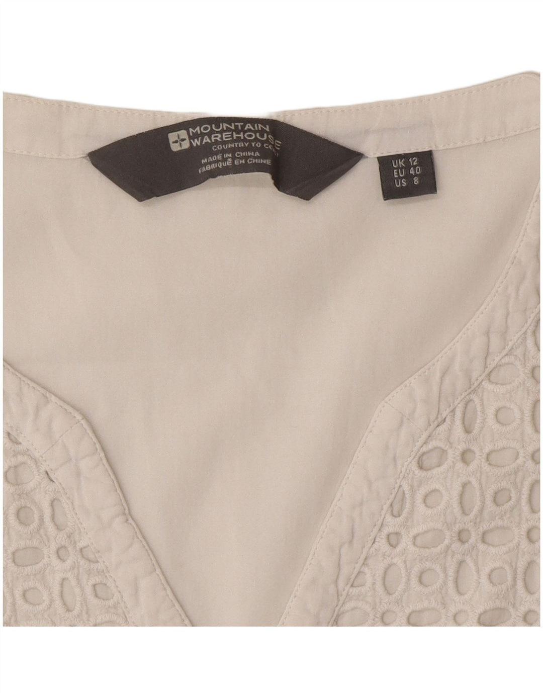 Blusa para mujer Mountain Warehouse Top UK 40 Medium White