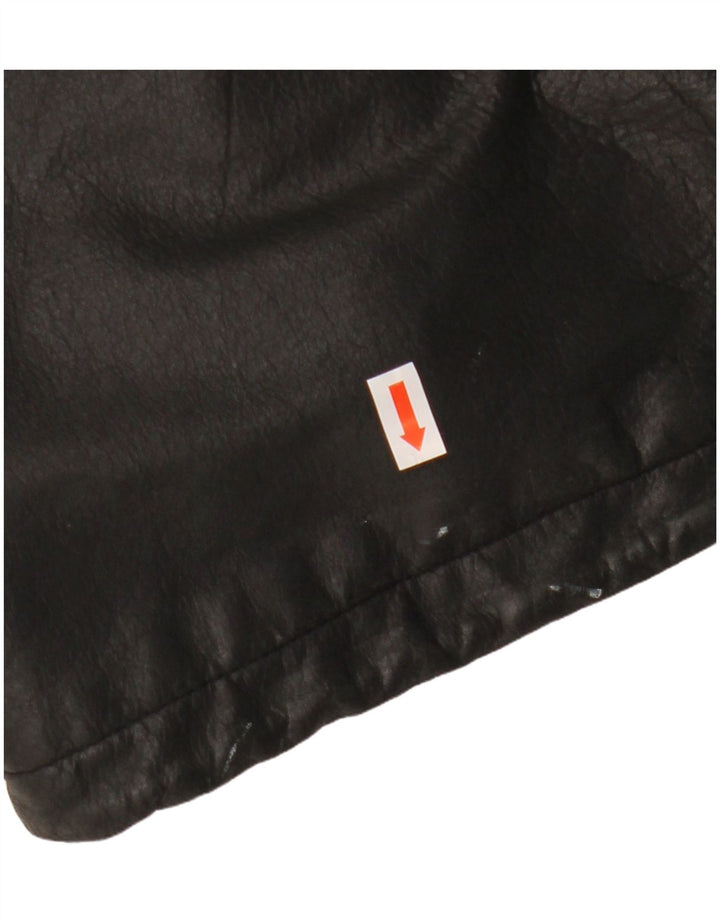 Canda Chaqueta de cuero para hombre UK 42 XL Cuero negro