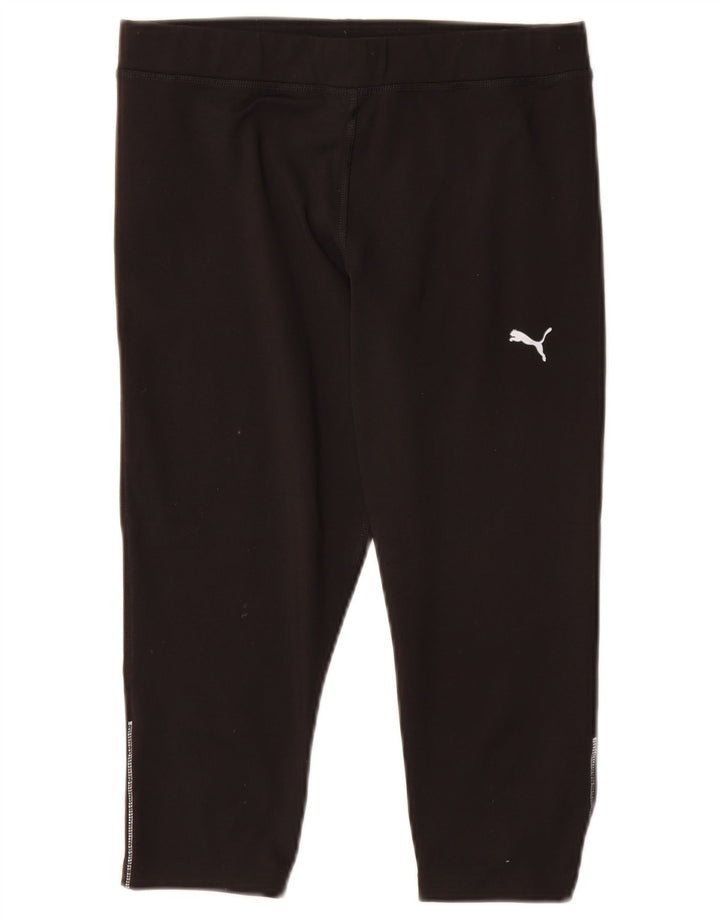 Puma Leggings Capri para Mujer UK 8 Small Poliéster Negro