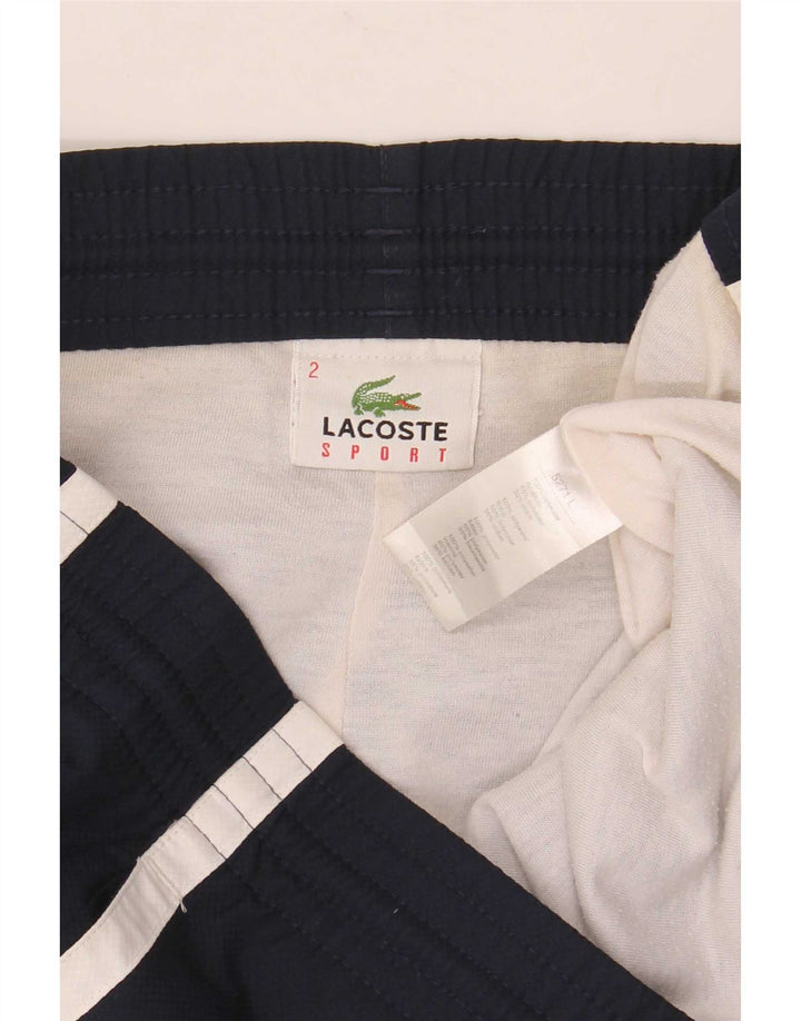 Pantalones cortos deportivos para hombre Lacoste Talla 2 XS Poliéster color azul marino