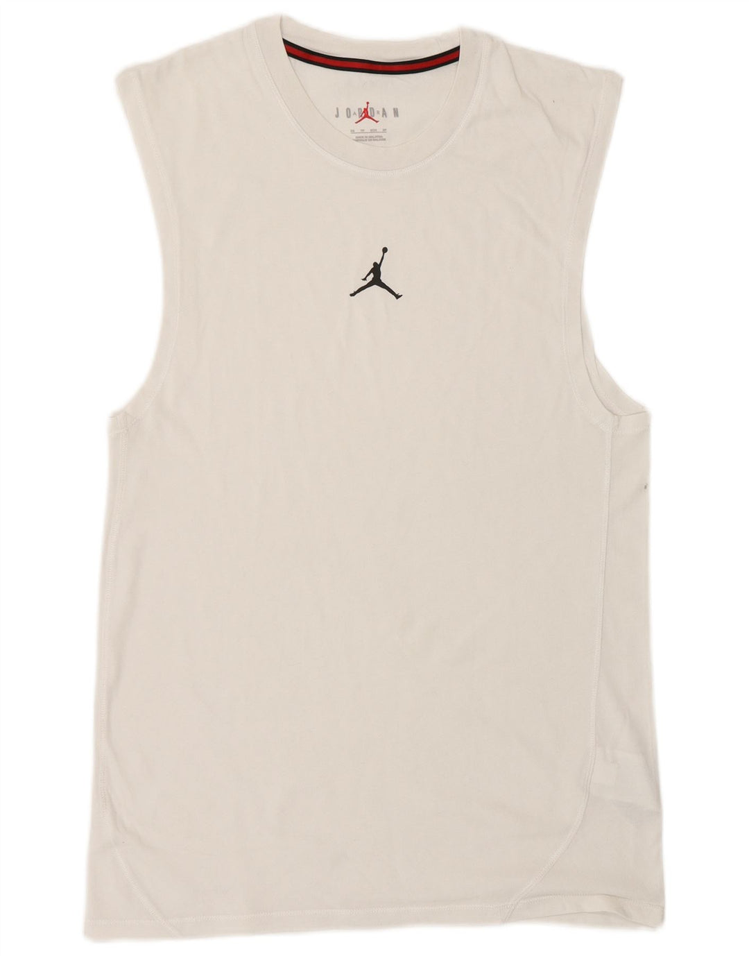 Jordan Mens Chaleco Top XS Algodón Blanco