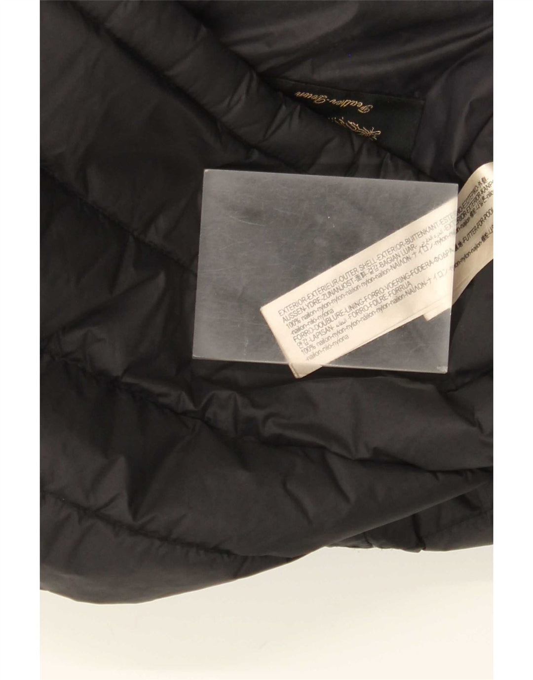 Massimo Dutti Chaqueta Acolchada Hombre UK 40 Large Nylon Negro