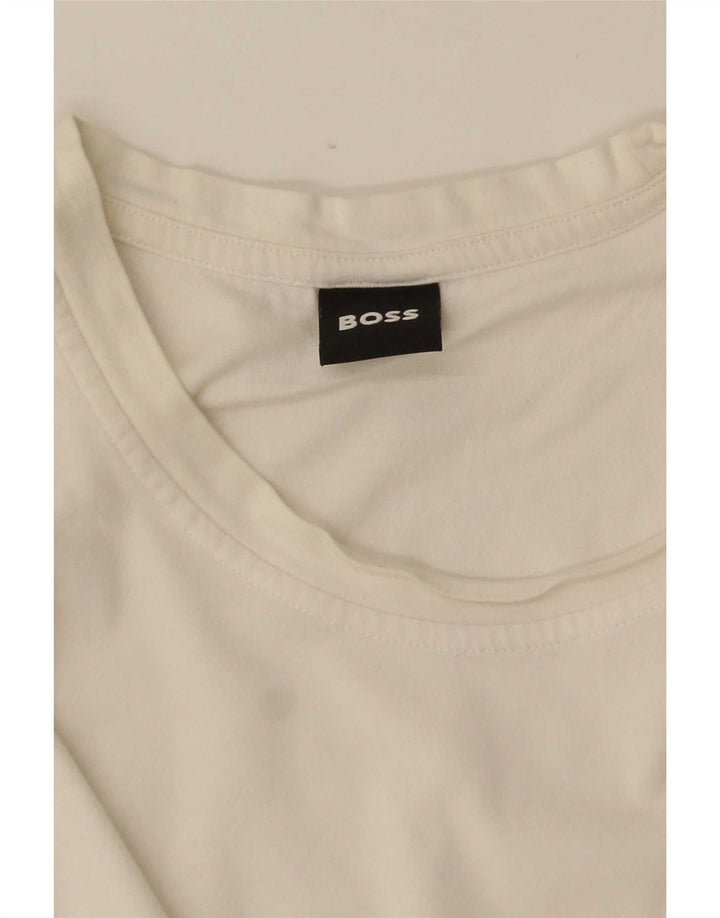 Hugo Boss Hombre Camiseta Top XL Blanco