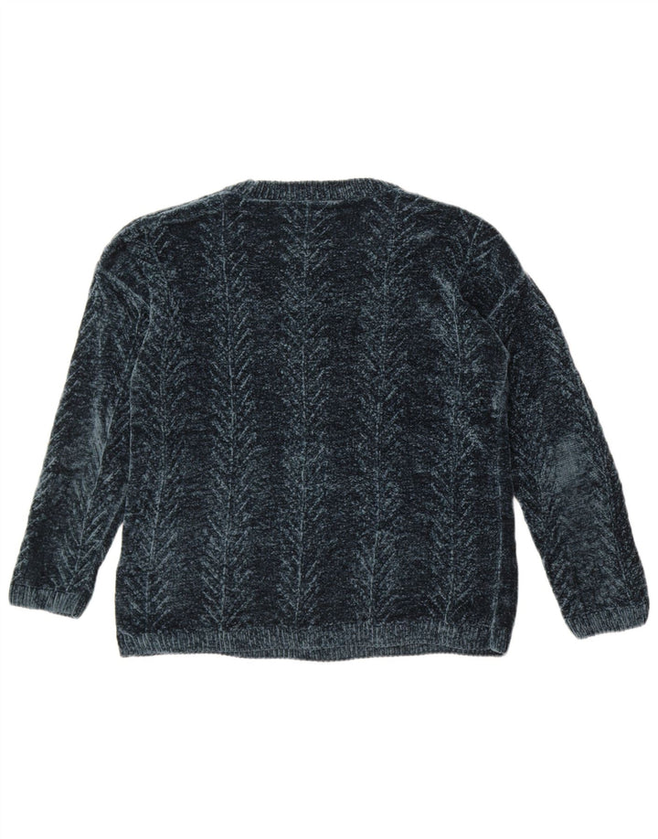Orvis Jersey de cuello redondo para mujer UK 14 Poliéster verde medio