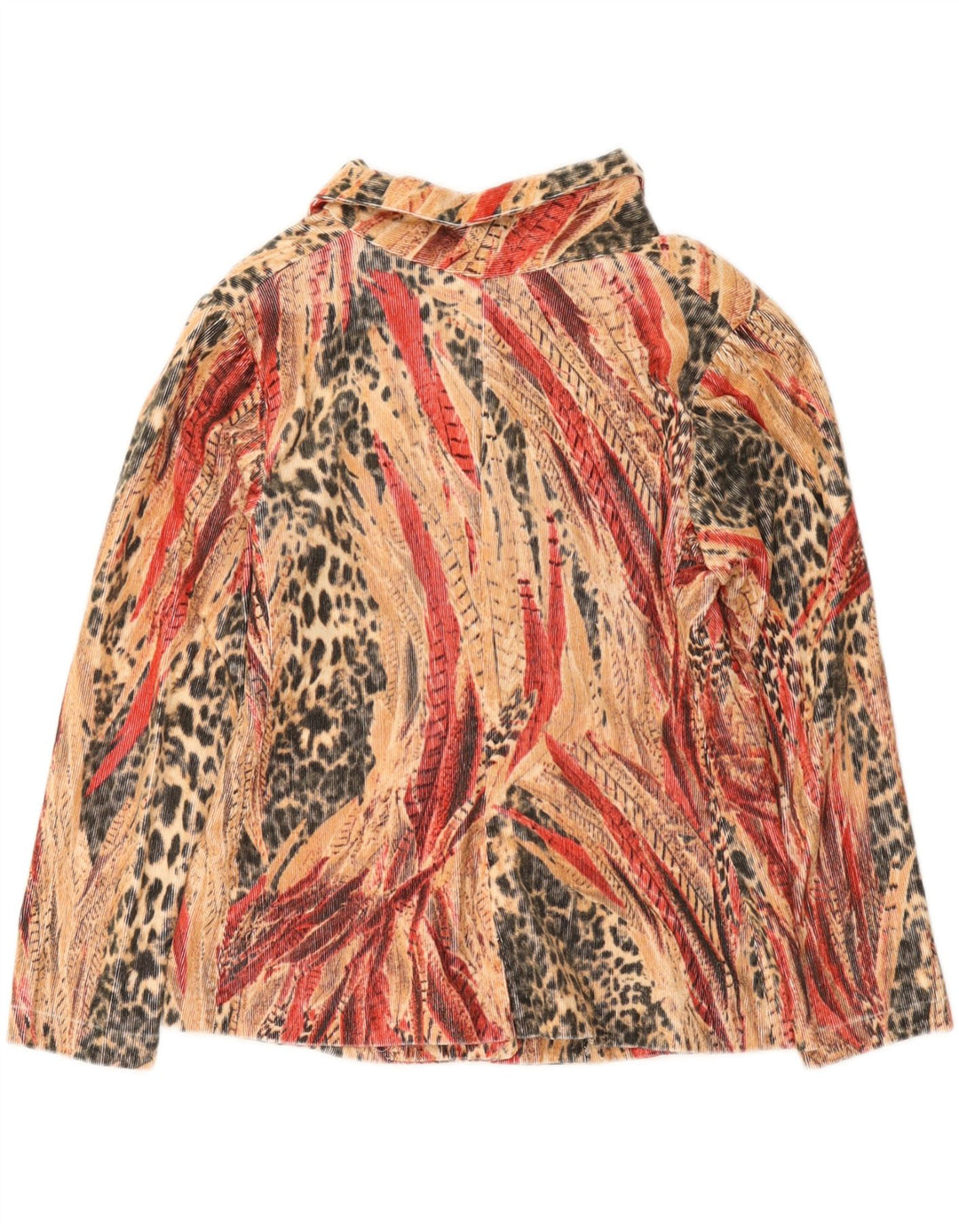Vintage mujer 4 botones Blazer chaqueta Reino Unido 10 pequeño multicolor