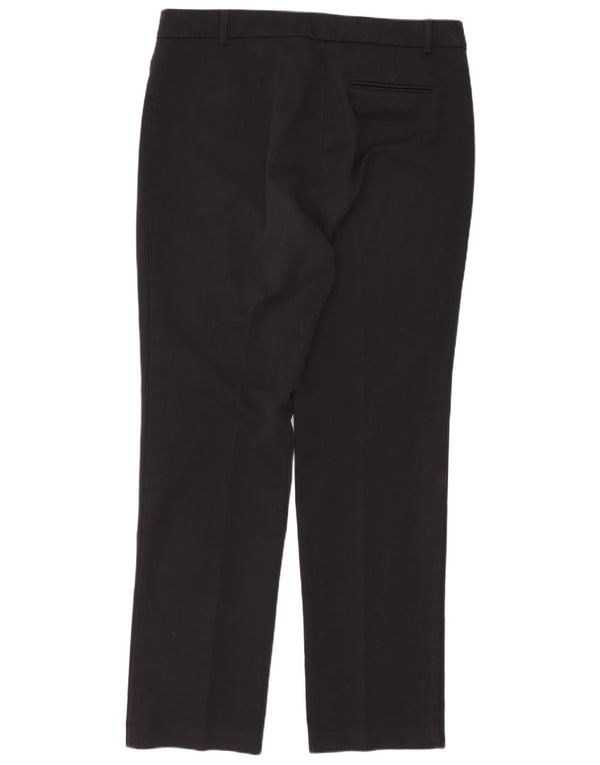 Marks & Spencer Pantalones informales ajustados para mujer UK 40 Large W34 L30 Negro