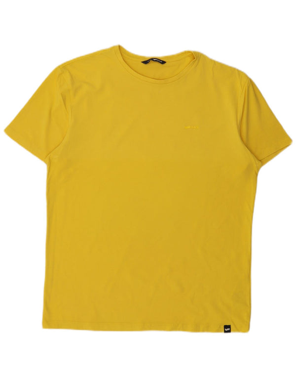 Gas Camiseta Hombre Top XL Algodón Amarillo