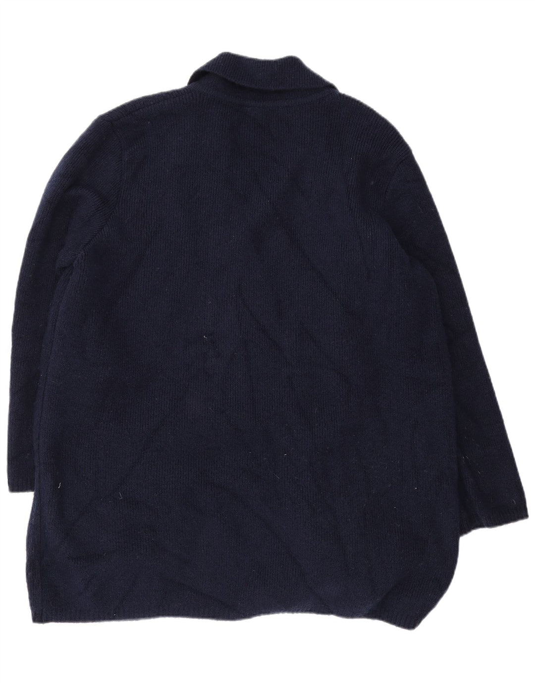Marks & Spencer Suéter tipo cárdigan largo para mujer UK 46 Grande Azul marino
