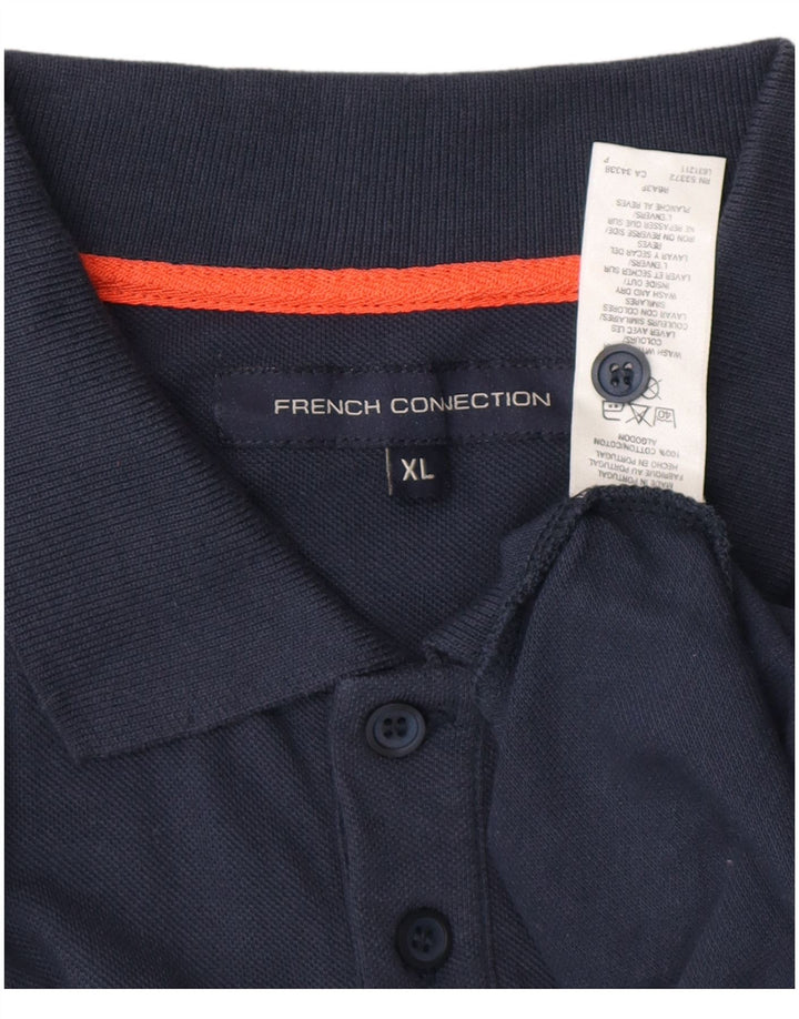 FRENCH CONNECTION Polo Hombre XL Azul Marino Algodón
