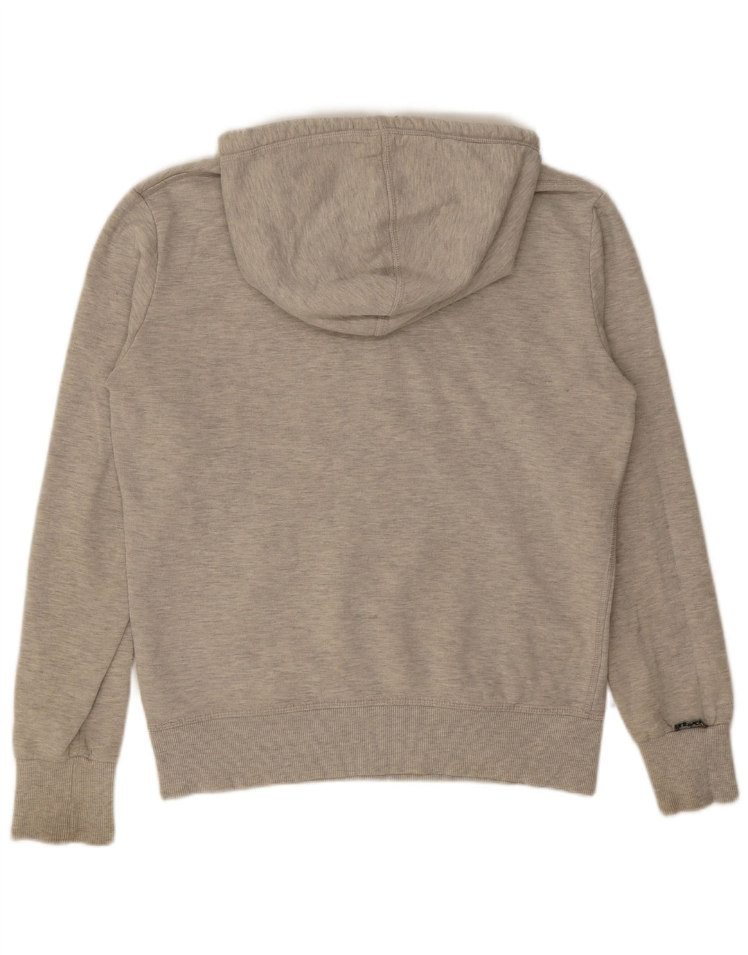 Superdry Hombre Sudadera Con Capucha Gráfica De Algodón Gris Medio
