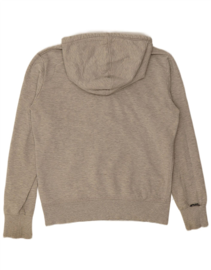 Superdry Hombre Sudadera Con Capucha Gráfica De Algodón Gris Medio