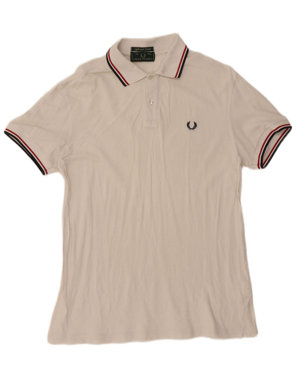 FRED PERRY Polo Hombre Algodón Blanco Mediano