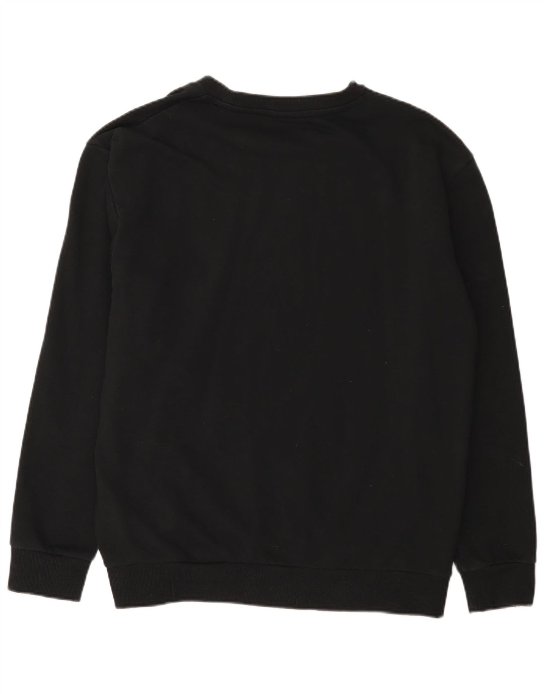 Fila Hombre Sudadera Jumper Grande Algodón Negro