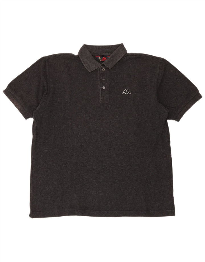 KAPPA Polo Hombre Algodón Gris Medio