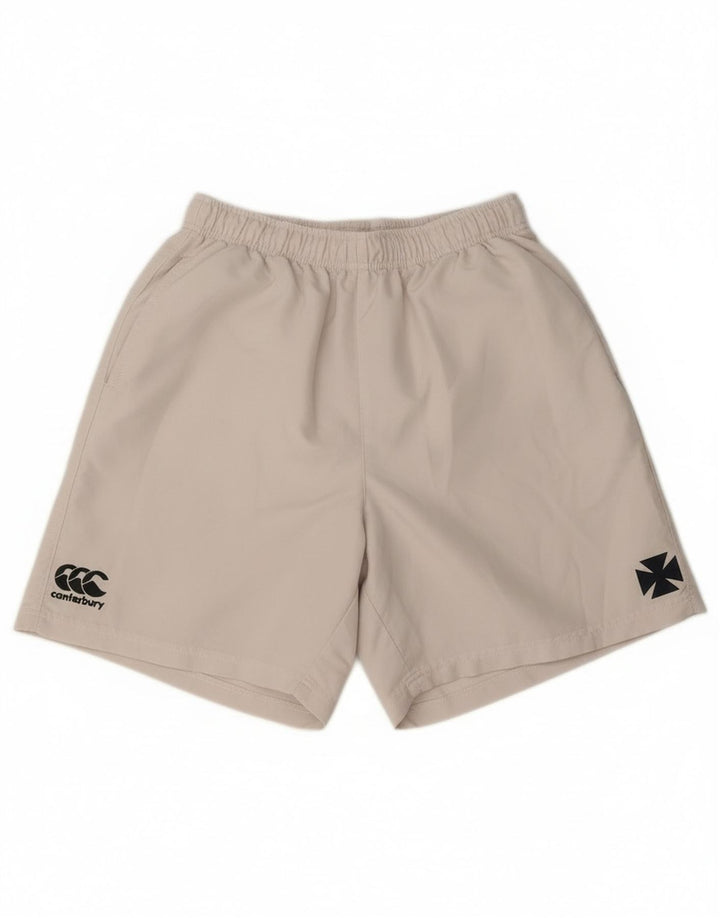Canterbury Mens Graphic Sport Shorts Pequeño Poliéster Blanco