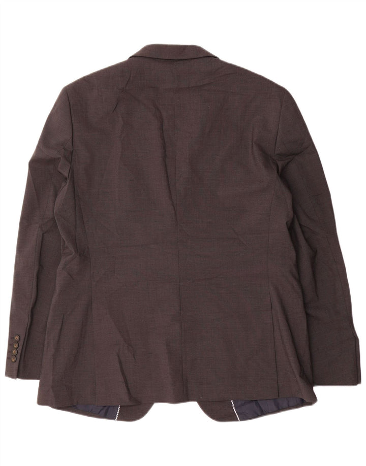 MARKS & SPENCER Chaqueta tipo blazer de corte regular con 2 botones para hombre UK 42 XL Marrón