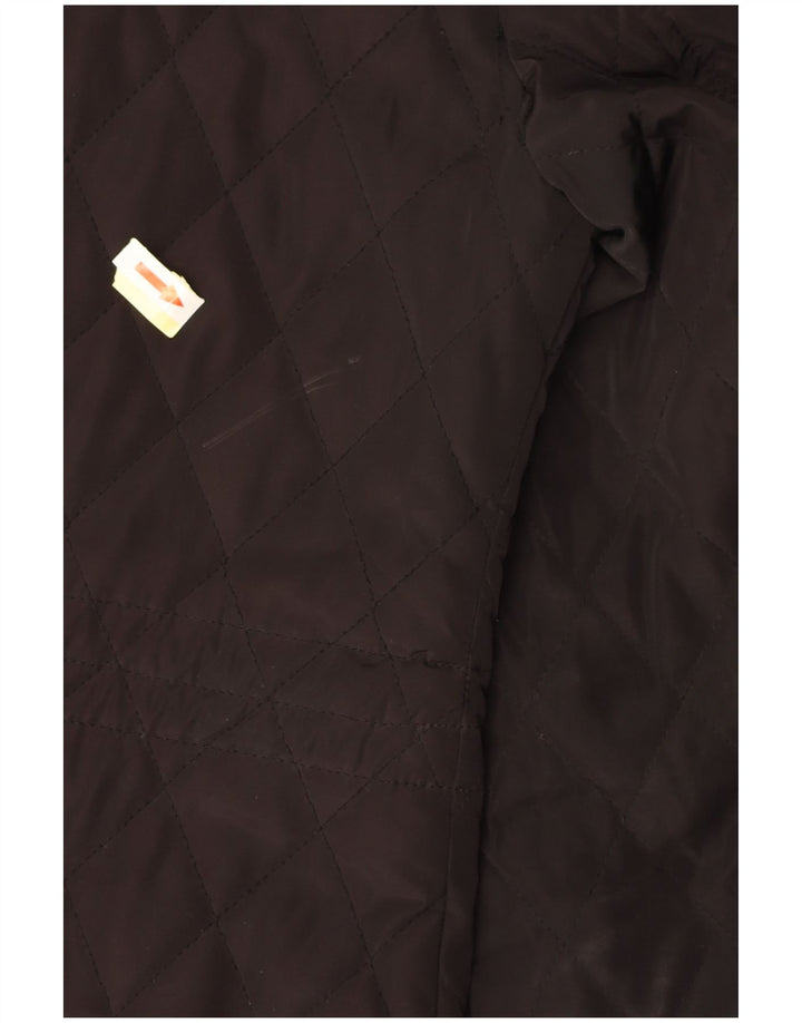 MICHAEL KORS Chaqueta acolchada con capucha y ajuste holgado para mujer UK 10 Small Black