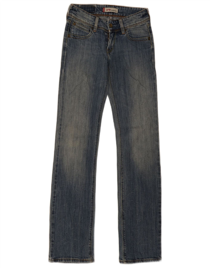 Vaqueros Levi's Mujer 570 Rectos W26 L33 Algodón Azul