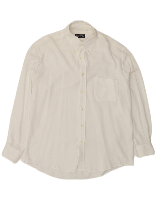 Camisa Trussardi Hombre Grande Blanco