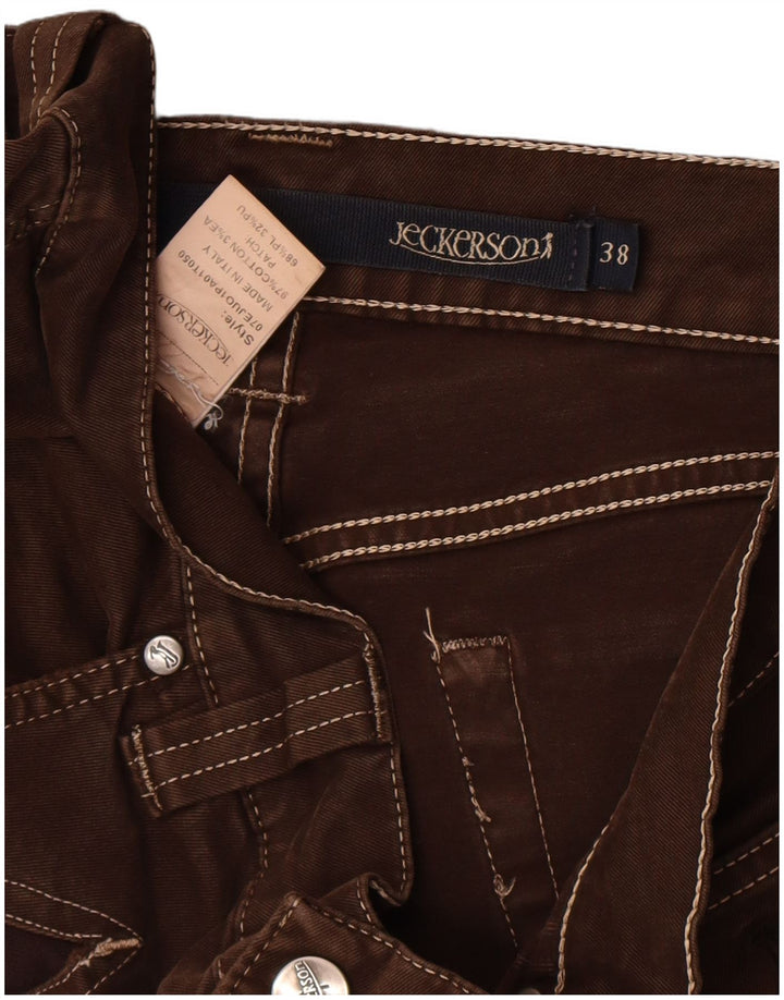 Jeckerson Vaqueros rectos para hombre W38 L30 Algodón marrón
