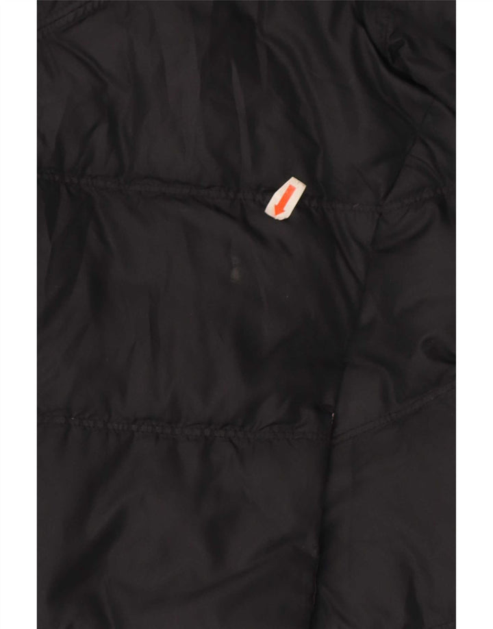 Nike Chaqueta acolchada reversible con capucha de gran tamaño para mujer UK 6 XS Negro
