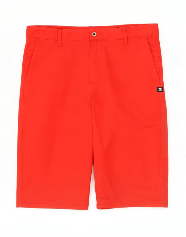Bermudas DC para hombre W28 Small Red Cotton